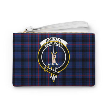 Tartan Vibes Clothing Morgan Family Crest Tartan Clutch Bag