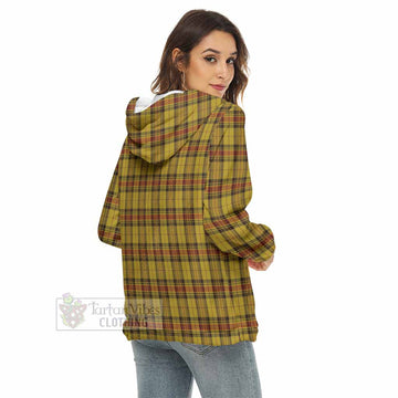 Morgan of Wales Tartan Women's Borg Fleece Hoodie with Half Zip - Tartan Vibes Clothing