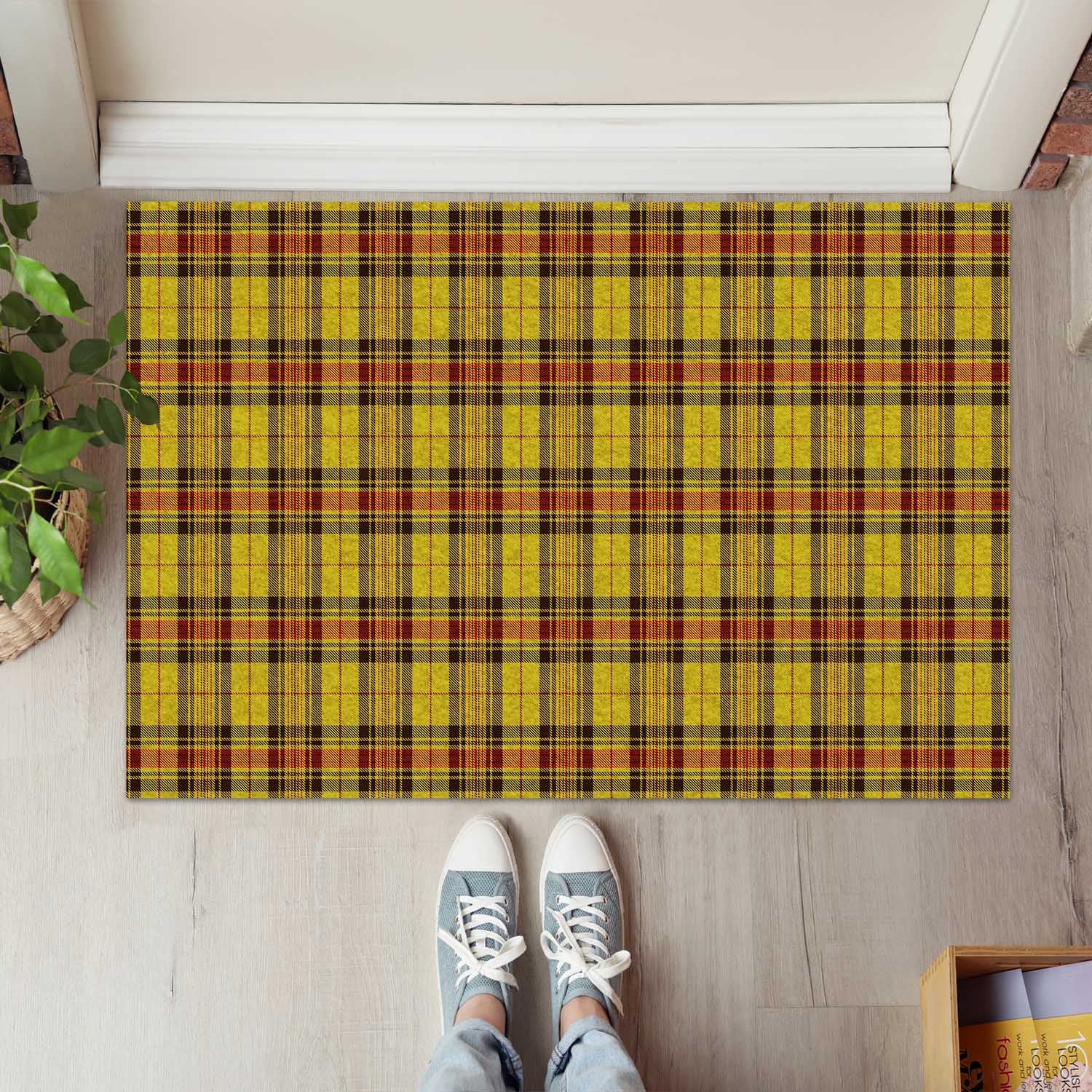 Morgan of Wales Tartan Rubber Doormat - Tartan Vibes Clothing