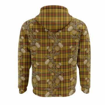 Morgan of Wales Tartan Hoodie Seamless Scottish Thistle Flowers
