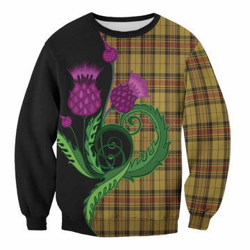 Morgan of Wales Tartan Sweatshirt Traditional Scottish Thistle