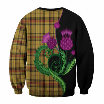 Morgan of Wales Tartan Sweatshirt Traditional Scottish Thistle