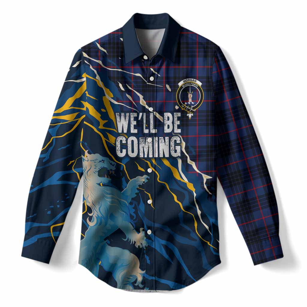 Morgan Scotland Tartan Women Casual Shirt WC2026 Football - We'll Be Coming
