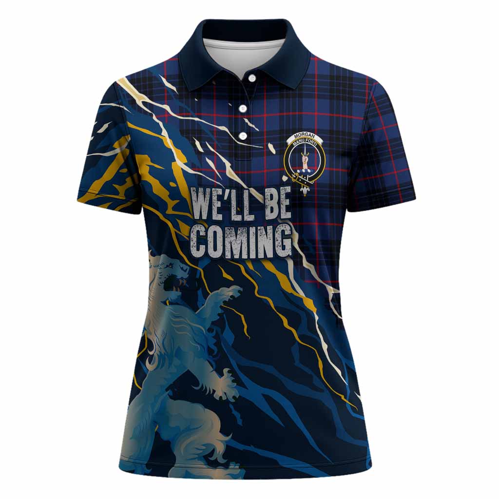 Morgan Scotland Tartan Women Polo Shirt WC2026 Football - We'll Be Coming