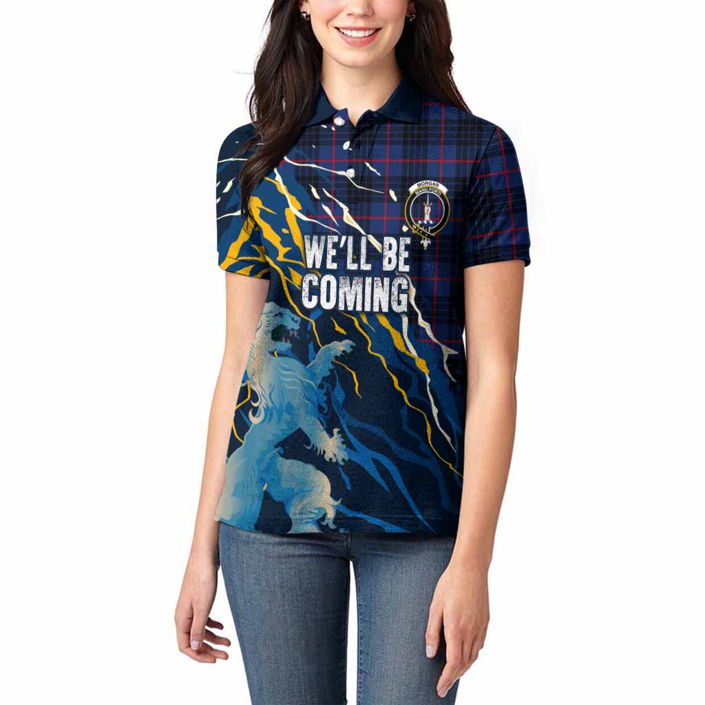 Morgan Scotland Tartan Women Polo Shirt WC2026 Football - We'll Be Coming