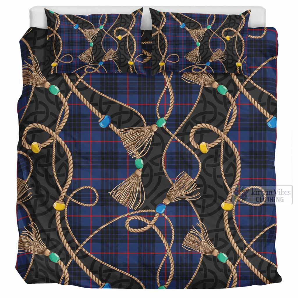 Morgan Scottish Tartan Twisted Ropes Stylized Bedding Set UK Bedding Set UK Super King 104*94 inch - Tartan Vibes Clothing