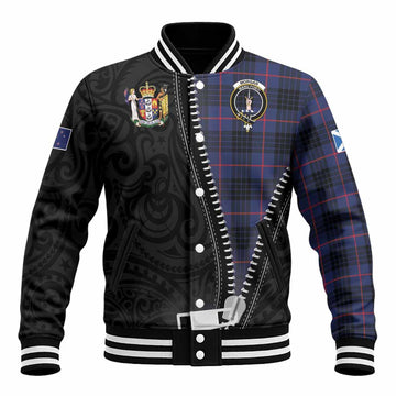 Morgan Tartan Baseball Jacket New Zealand Pattern Unique Zipper Stylized