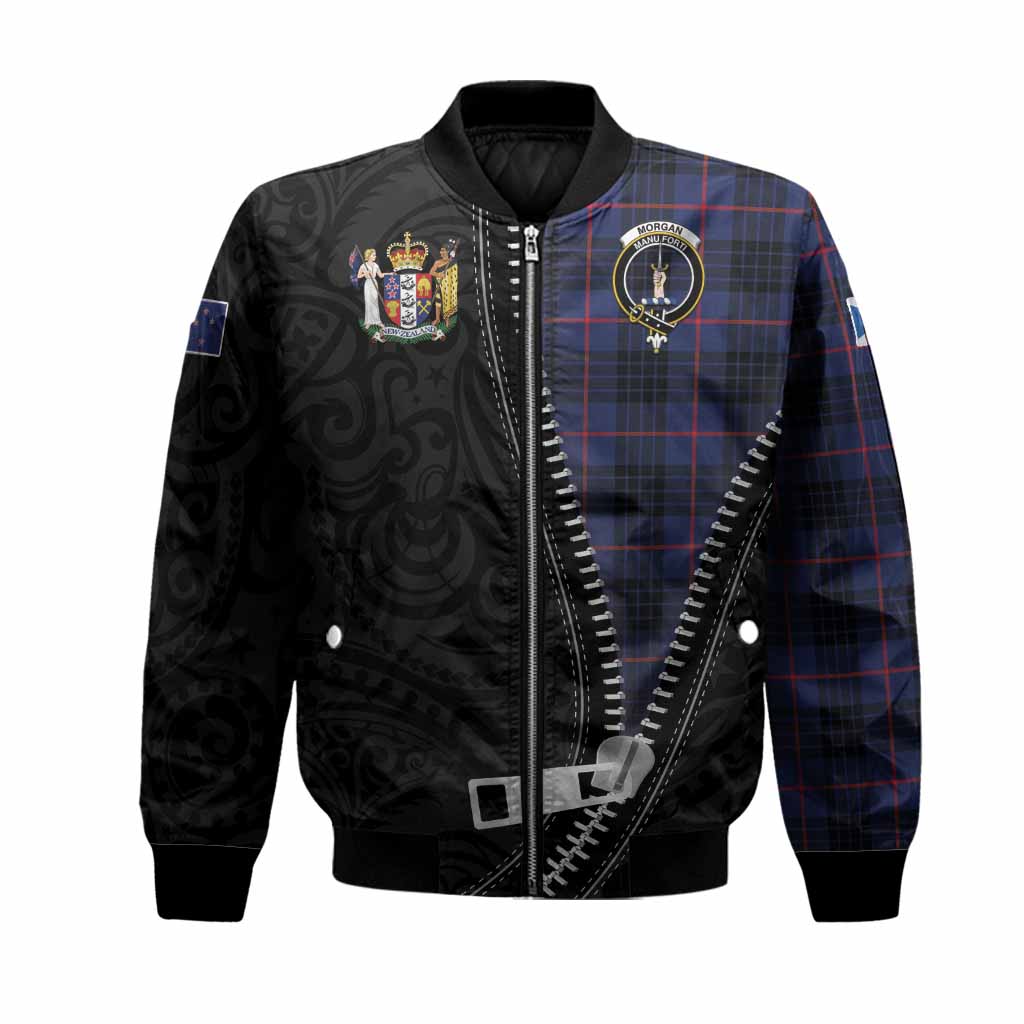 Morgan Tartan Bomber Jacket New Zealand Pattern Unique Zipper Stylized