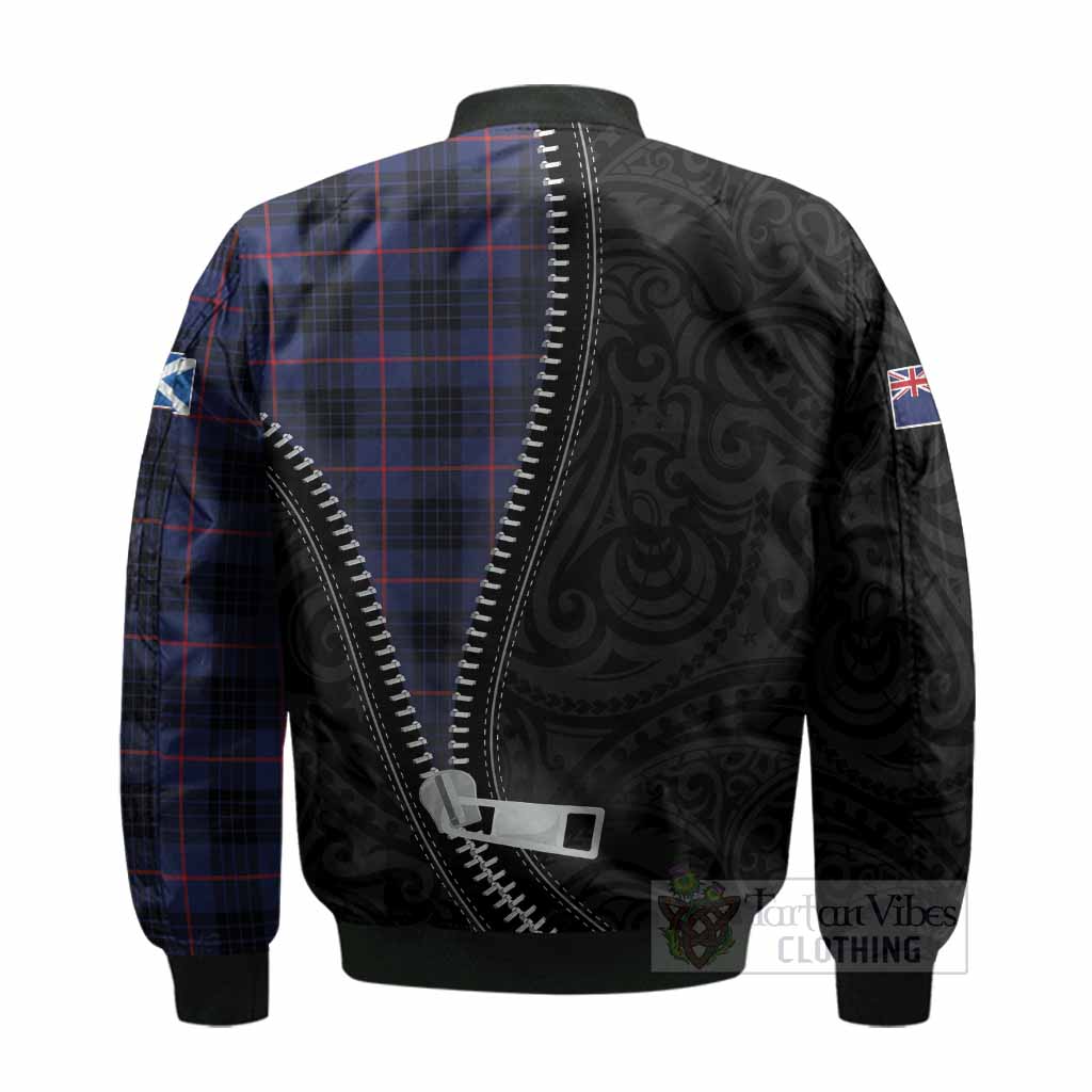 Morgan Tartan Bomber Jacket New Zealand Pattern Unique Zipper Stylized