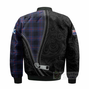 Morgan Tartan Bomber Jacket New Zealand Pattern Unique Zipper Stylized