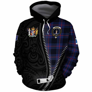 Morgan Tartan Cotton Hoodie New Zealand Pattern Unique Zipper Stylized