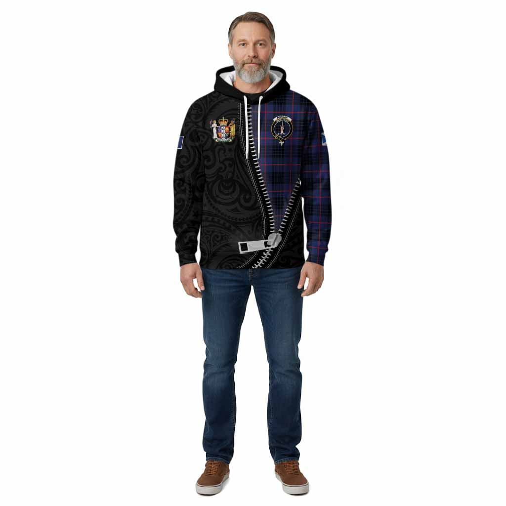 Morgan Tartan Cotton Hoodie New Zealand Pattern Unique Zipper Stylized