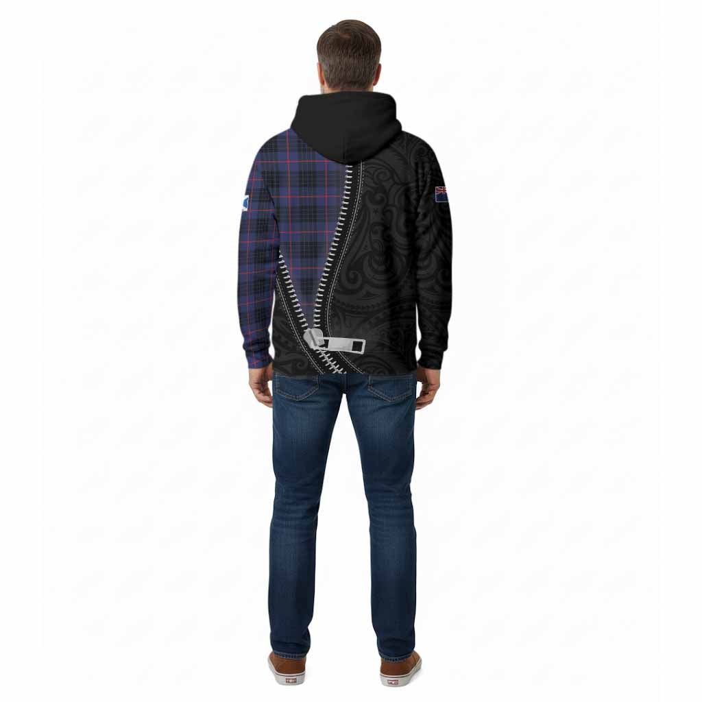 Morgan Tartan Cotton Hoodie New Zealand Pattern Unique Zipper Stylized