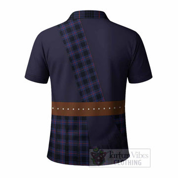 Morgan Tartan Crest Polo Shirt Kilt Costume Style
