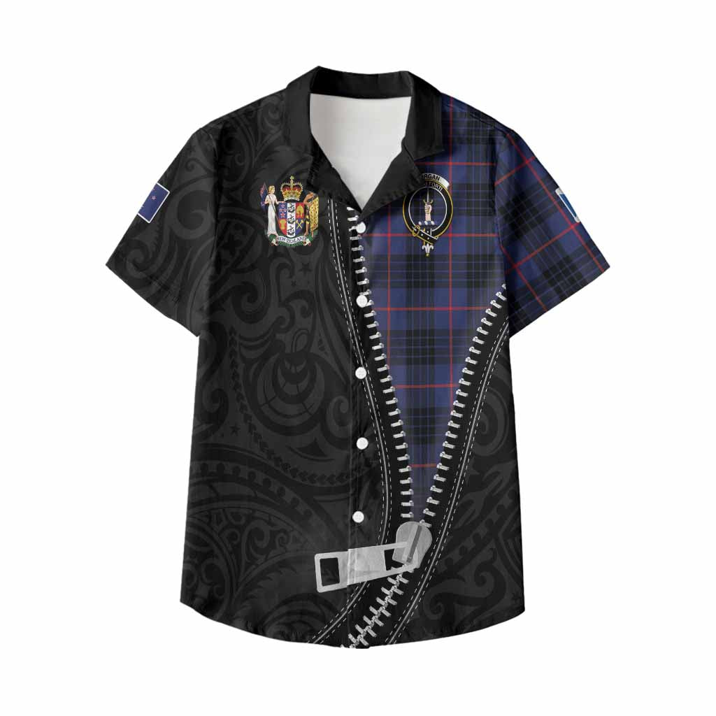 Morgan Tartan Kid Hawaiian Shirt New Zealand Pattern Unique Zipper Stylized