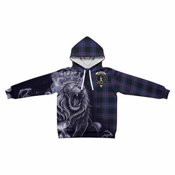 Morgan Tartan Kid Hoodie Roaring Lion Heritage