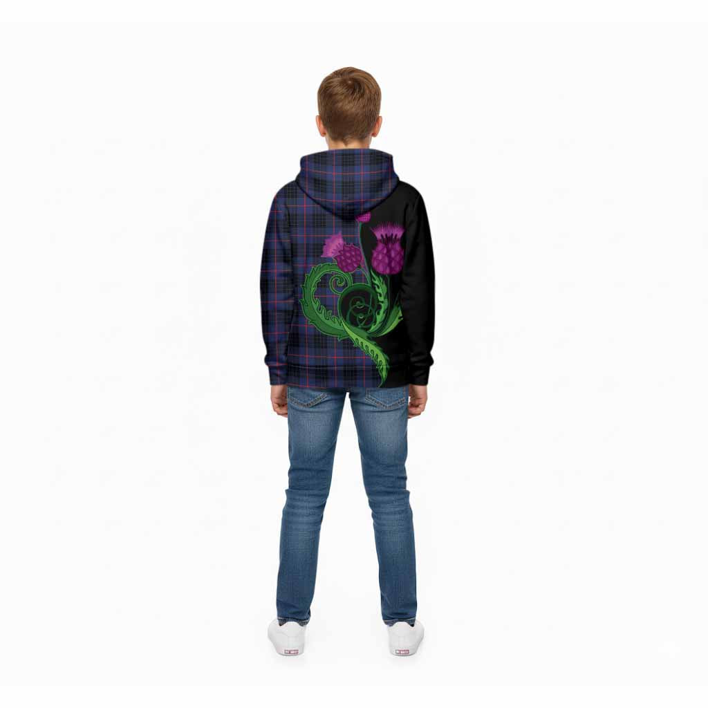 Morgan Tartan Kid Hoodie Traditional Scottish Thistle