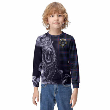 Morgan Tartan Kid Knitted Sweatshirt Roaring Lion Heritage