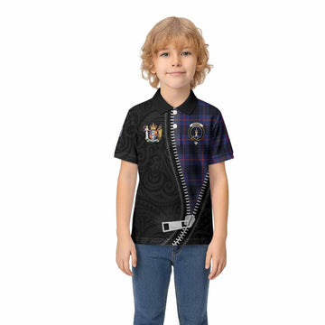 Morgan Tartan Kid Polo Shirt New Zealand Pattern Unique Zipper Stylized