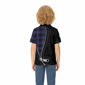 Morgan Tartan Kid Polo Shirt New Zealand Pattern Unique Zipper Stylized