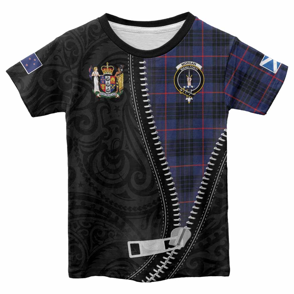 Morgan Tartan Kid T-shirt New Zealand Pattern Unique Zipper Stylized