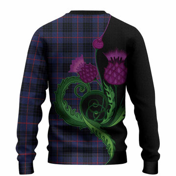 Morgan Tartan Knitted Sweater Traditional Scottish Thistle