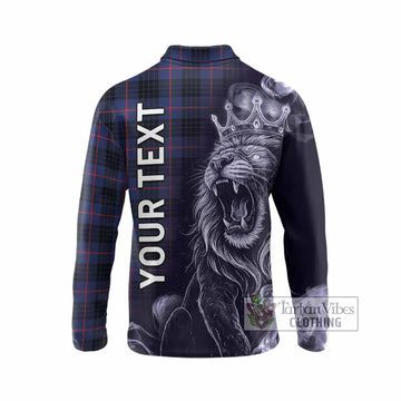 Morgan Tartan Long Sleeve Polo Shirt Roaring Lion Heritage