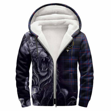 Morgan Tartan Sherpa Hoodie Roaring Lion Heritage