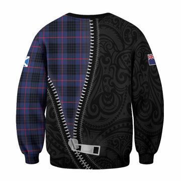 Morgan Tartan Sweatshirt New Zealand Pattern Unique Zipper Stylized