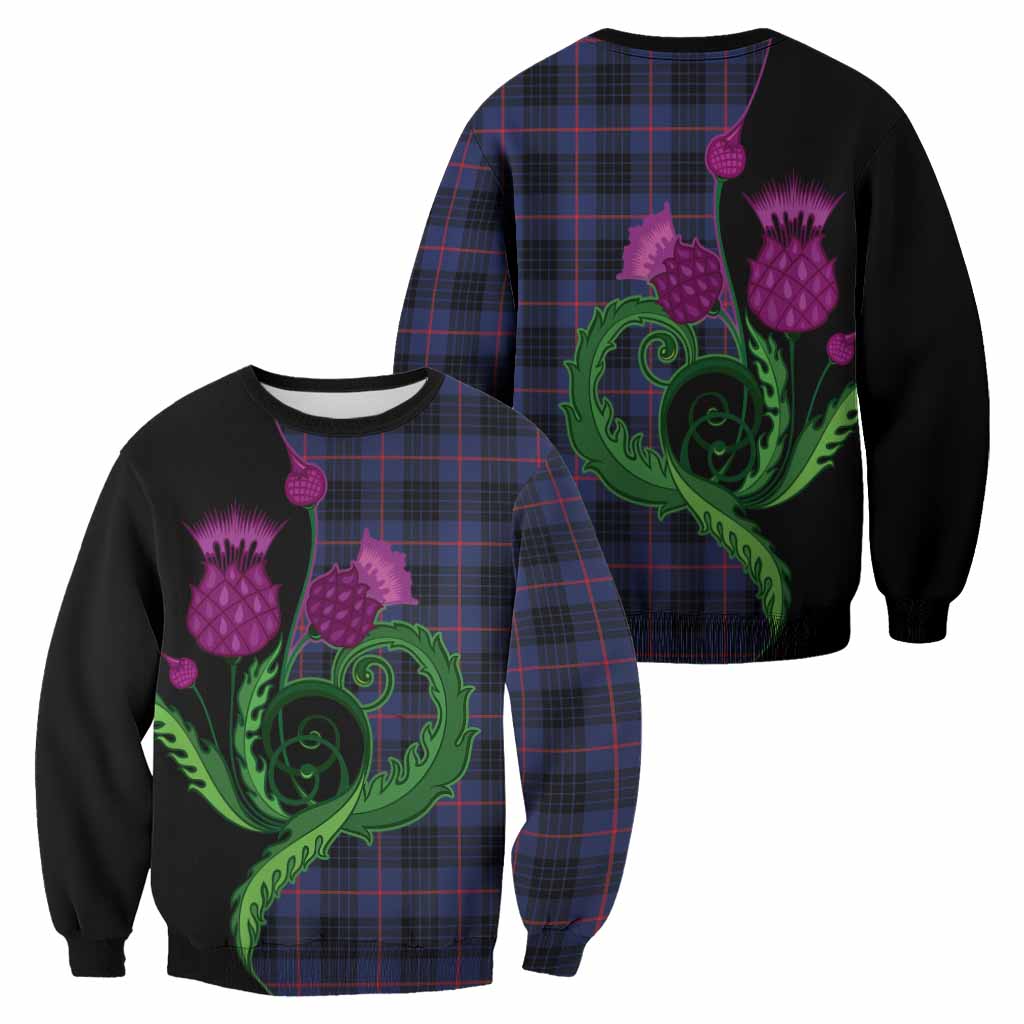 Morgan Tartan Sweatshirt Traditional Scottish Thistle