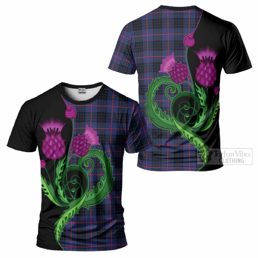 Morgan Tartan T-Shirt Traditional Scottish Thistle