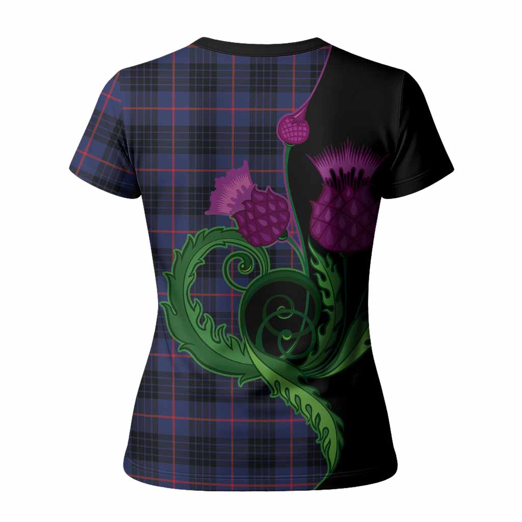 Morgan Tartan Women T shirt Traditional Scottish Thistle