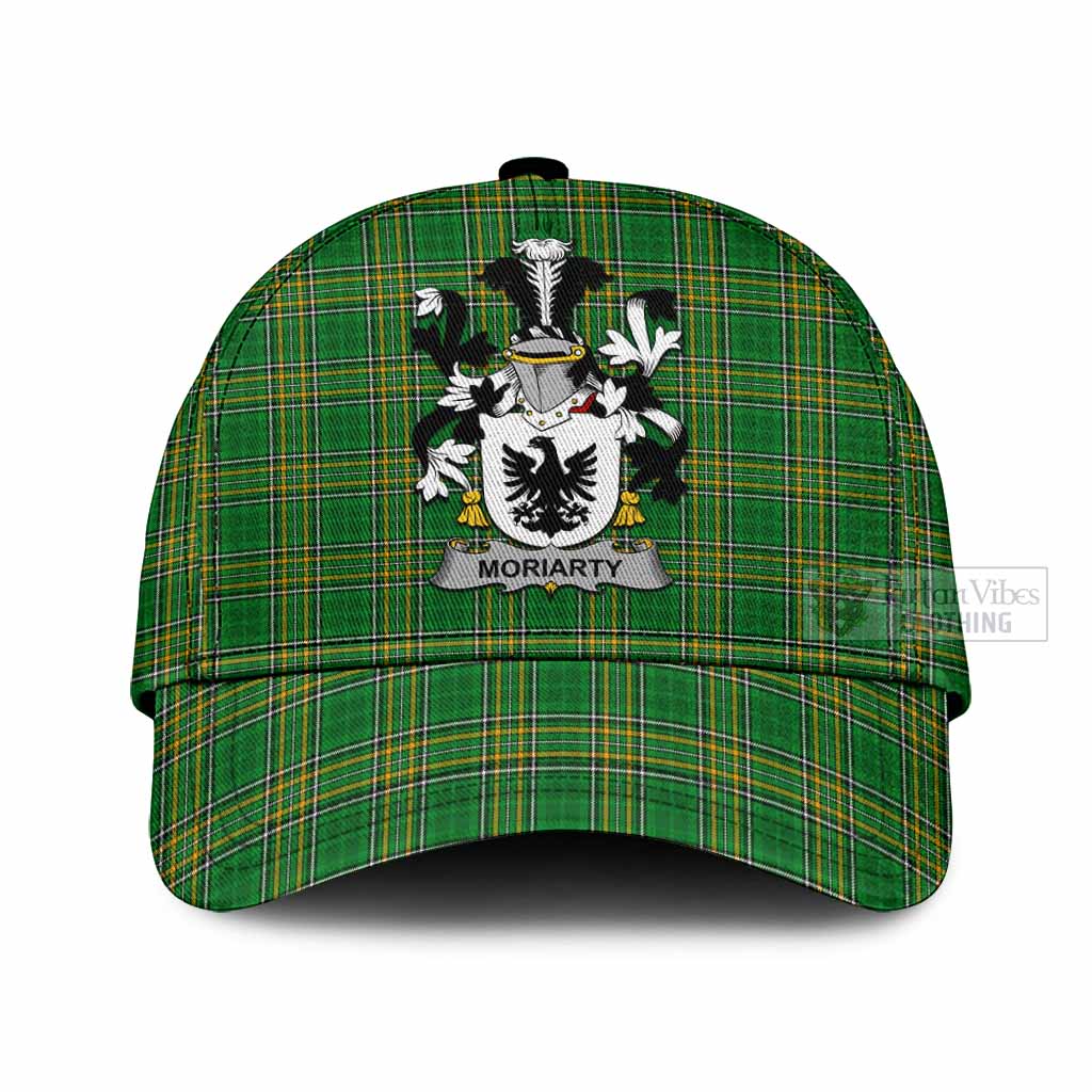 Moriarty Irish Clan Tartan Classic Baseball Cap with Coat of Arms Classic Cap Universal Fit - Tartan Vibes Clothing
