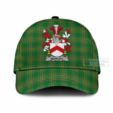 Tartan Vibes Clothing Morley Irish Clan Tartan Classic Cap with Coat of Arms