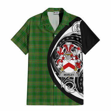 Tartan Vibes Clothing Morley Irish Clan Short Sleeve Button Shirt Celtic Circle Style