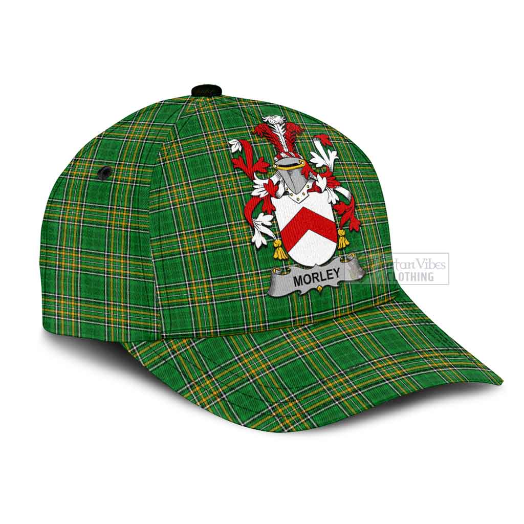 Tartan Vibes Clothing Morley Irish Clan Tartan Classic Cap with Coat of Arms