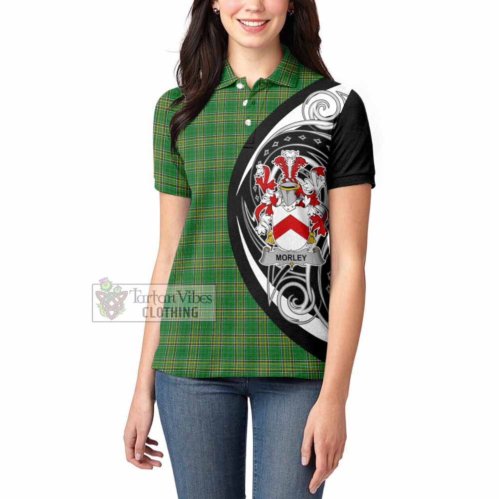 Morley Irish Clan Women's Polo Shirt Celtic Circle Style - Tartan Vibes Clothing