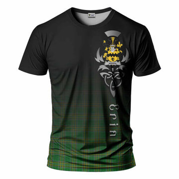 Morris Irish Clan T-Shirt with Coat of Arms Erin Go Bragh Celtic Inspired
