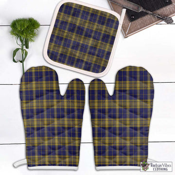 Morris of Wales Tartan Combo Oven Mitt & Pot-Holder Combo 2 Oven Mitt & 1 Pot-Holder Black - Tartan Vibes Clothing