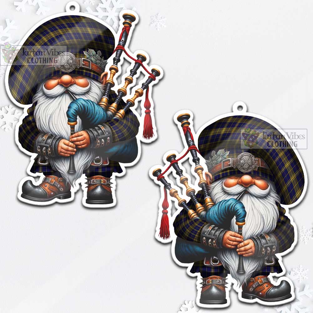 Morris of Wales Tartan Bagpiper Gnome Christmas Ornament - Tartan Vibes Clothing
