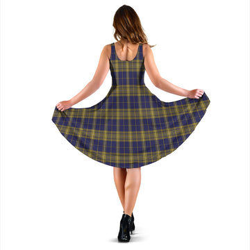 Morris of Wales Tartan Sleeveless Midi Womens Dress