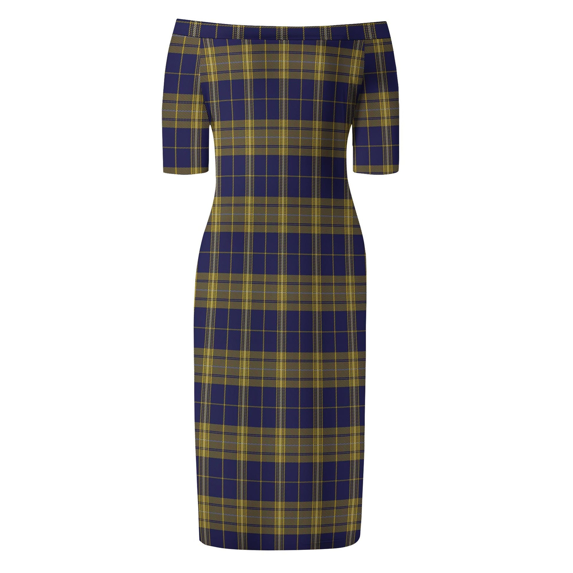 Morris of Wales Tartan Off Shoulder Lady Dress - Tartan Vibes Clothing