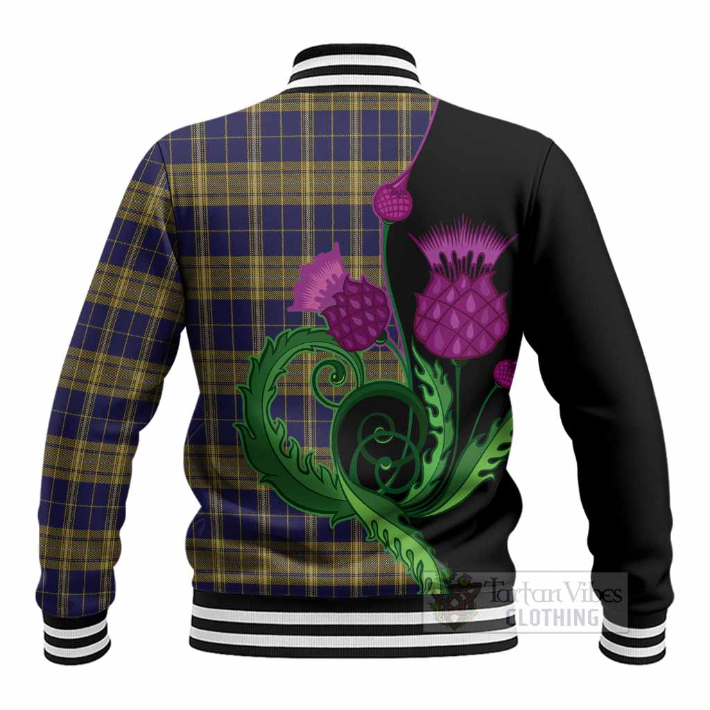 Morris of Wales Tartan Baseball Jacket Traditional Scottish Thistle