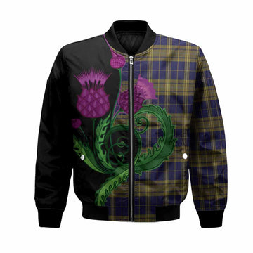 Morris of Wales Tartan Bomber Jacket Traditional Scottish Thistle