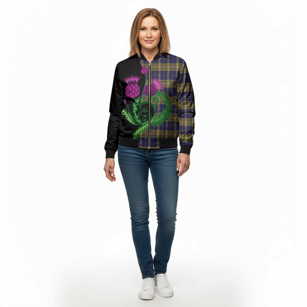 Morris of Wales Tartan Bomber Jacket Traditional Scottish Thistle