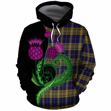 Morris of Wales Tartan Cotton Hoodie Traditional Scottish Thistle