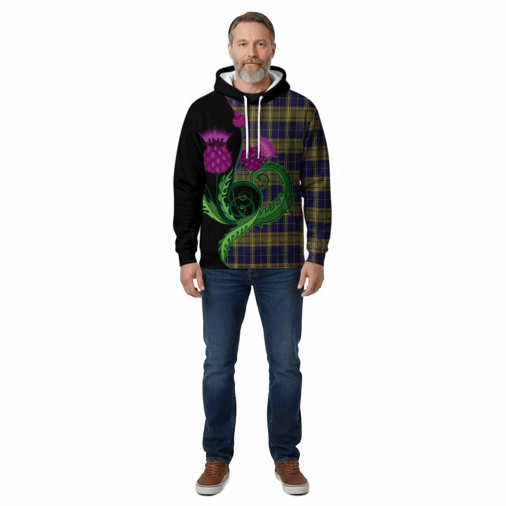 Morris of Wales Tartan Cotton Hoodie Traditional Scottish Thistle