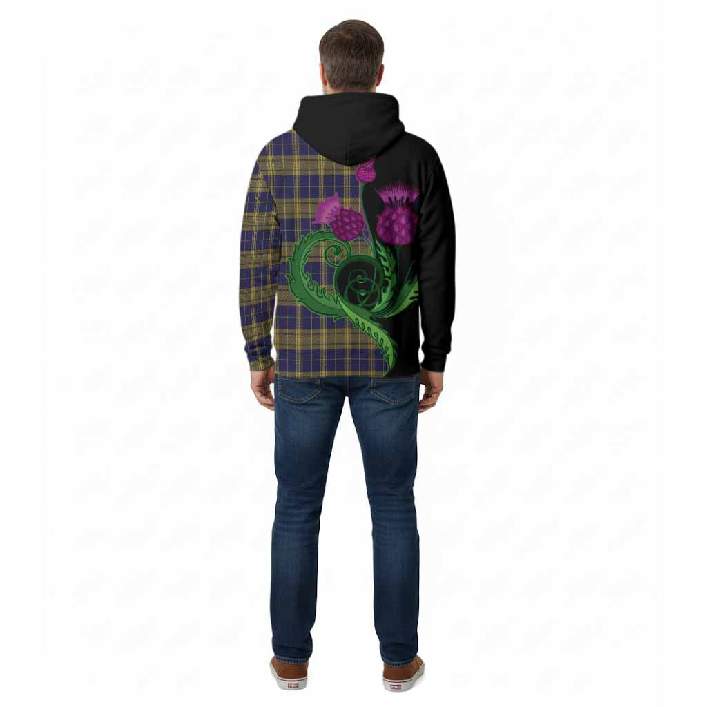 Morris of Wales Tartan Cotton Hoodie Traditional Scottish Thistle