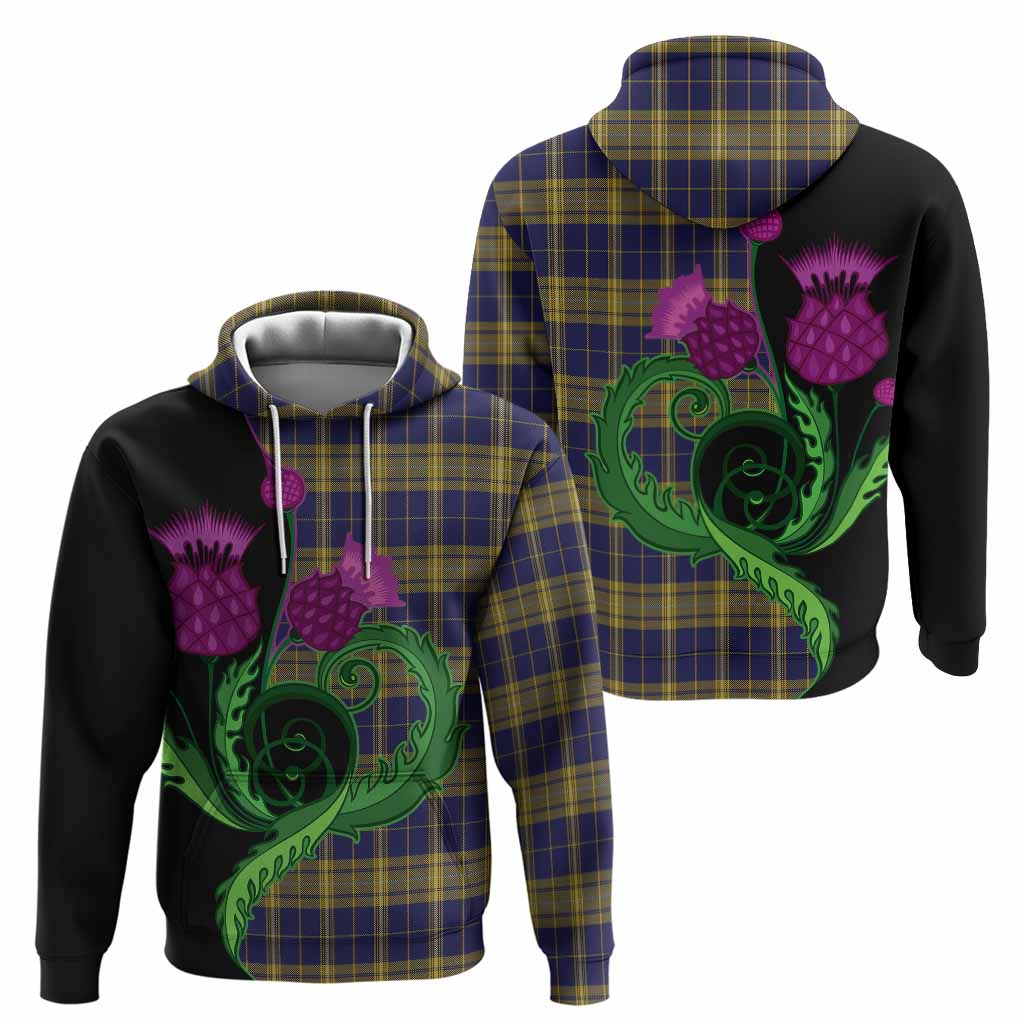 Morris of Wales Tartan Hoodie Traditional Scottish Thistle