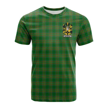 Morrison Irish Clan Tartan Cotton T-shirt with Coat of Arms